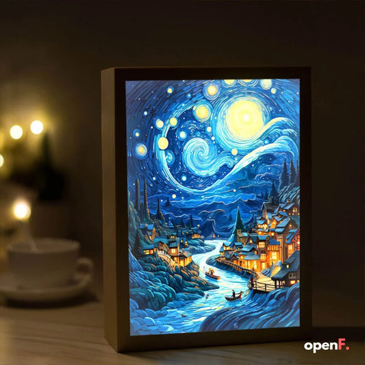 Van Gogh LED Night Lamp - Wireless USB Decor Mood Light